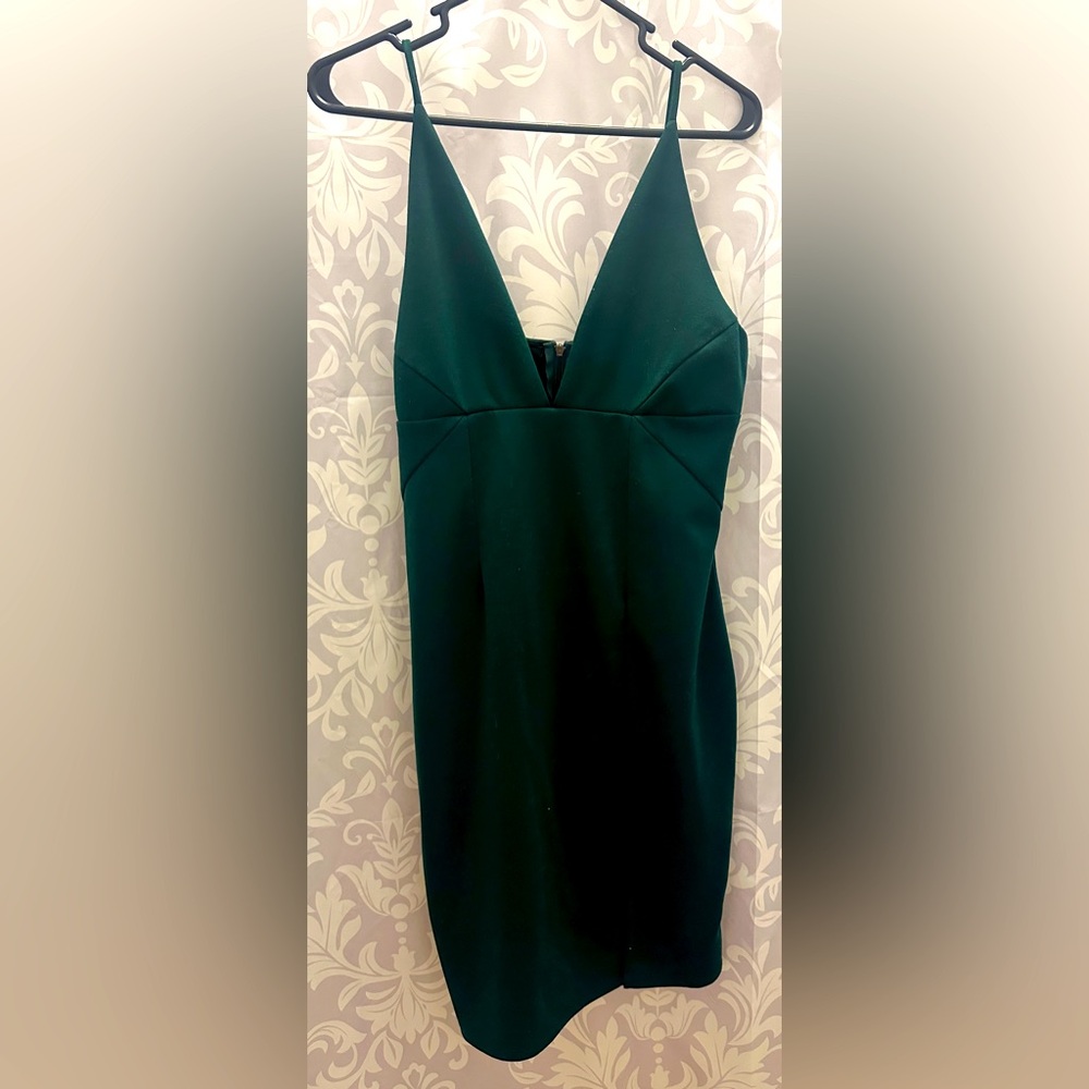 Dra green bodycon dress
